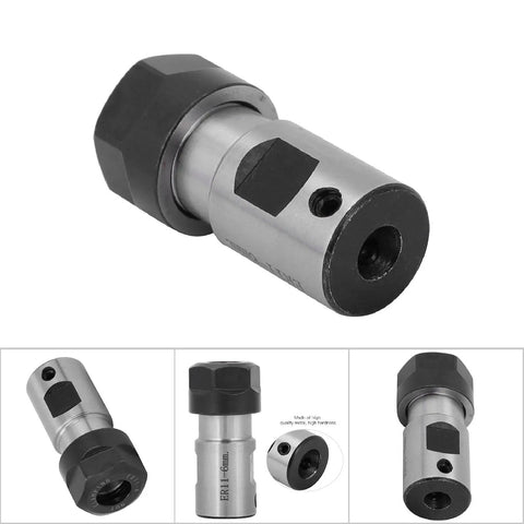 Heavy Duty C16 ER11 Milling Holder Chuck Collet Spacer Sleeve For Deep Hole Metal Machining With 6mm Shaft Diameter, showing detailed tool design.