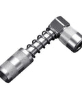 Right Angled Grease Coupler Adapter Tool For Hard To Reach Machinery Components Pro Grade Alloy Steel Fitting For Autos Motorcycles And Industrial Equipment Lubrication, alloy steel
