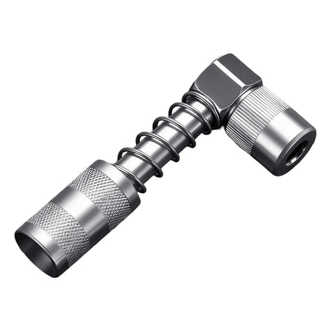 Right Angled Grease Coupler Adapter Tool For Hard To Reach Machinery Components Pro Grade Alloy Steel Fitting For Autos Motorcycles And Industrial Equipment Lubrication, alloy steel