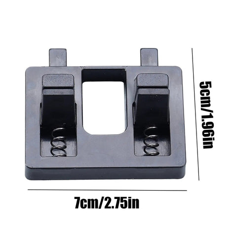 Compact Wire Soldering Clamp holds cables tight, black heat-resistant tool measuring 7cm x 5cm for precise welding jobs.