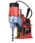 Ax13 Magnetic Drill Press 1000W Bench Drilling Rig For Steel Plate Shipbuilding showing a close-up of the drill motor and controls.