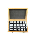 No Nonsense Professional Grade Heavy Duty Alloy Steel Parallel Gauge Blocks 24 Pair Set in wooden box, precision measuring tools.