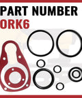 O Ring Repair Kit For Floor Nailer And Nailer Rebuild Kit With 105043 Bumper Compatible With 21530000 displayed with parts