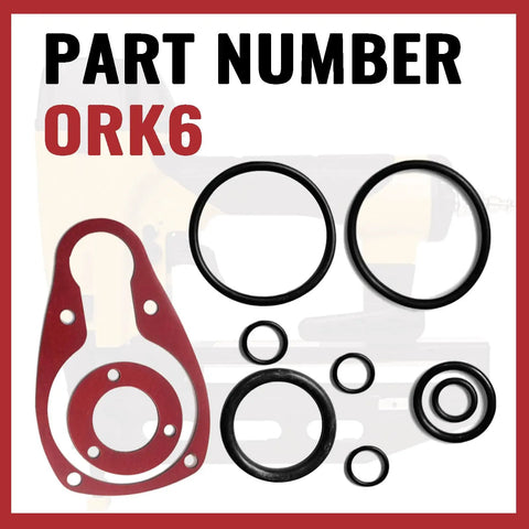 O Ring Repair Kit For Floor Nailer And Nailer Rebuild Kit With 105043 Bumper Compatible With 21530000 displayed with parts