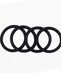 Set of four black rubber O rings for Heavy Duty Bumper Fender Quick Release Fasteners Kit With Four High Elastic Replacement Rubber Bands And O Rings For Easy Install And Long Lasting Durability Ideal For Your Daily Driver And Everyday Auto Body Fixes For Your Ride.