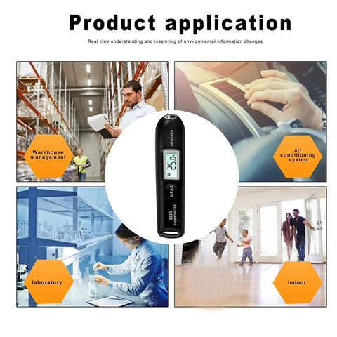 Grab And Go Pocket Sized Infrared Thermometer With Contactless Reading Handheld Temperature Pen for various applications