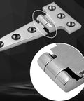 Laorde 316 stainless steel T-hinge, 2-pack, for boat hatch or cabinet, marine grade, 4x2 inches
