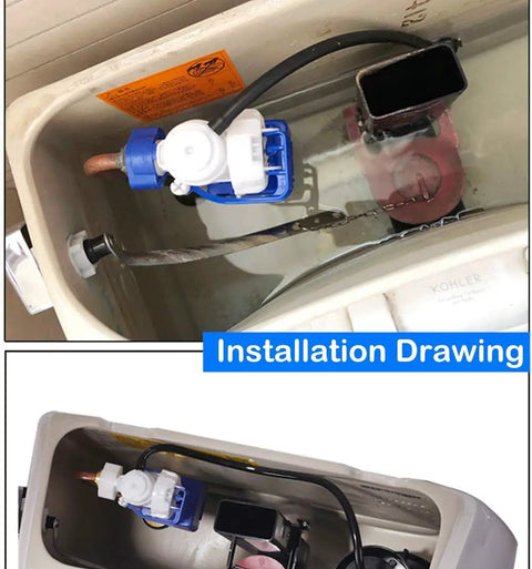 Installation of Toilet Fill Valve Assembly Replacement Kit Silent Fill Valve For Toilet Tanks Easy Install No Fuss Operation Double Refill Speed Durable Kit Compatible With 1007488 Model inside tank