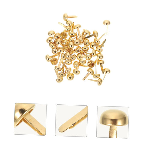 200Pcs Miniature Nails Tacks Pins Brads For Paper Crafts Scrapbooking Fasteners For Diy Projects Jewelry Box Nails Panel Assortment Set