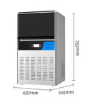 Portable Countertop Nugget Ice Maker For Home Kitchen Self Cleaning Ultra Quiet Delivers Chewable Ice Fast For Cocktails Whiskey And Soda Zero Fuss Weekend Bashes, stainless steel design.