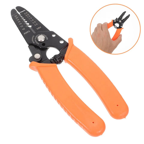 Tough As Nails Wire Stripper Pliers With Cushioned Safety Lock And Stainless Steel Blades for stripping insulation and electrical cables.