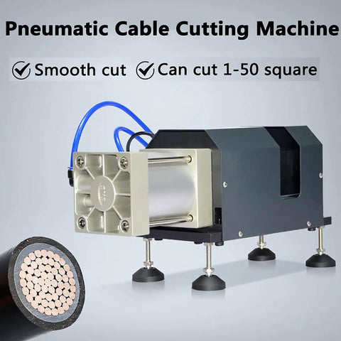 Heavy Duty Pneumatic Cable Cutter For 1 To 50 Mm2 Wires Tangent And Straight Cutting Tool Efficient Cable Cutting Machine