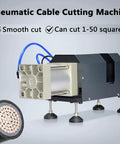 Heavy-Duty Pneumatic Cable Cutting Machine For Large Square Wires with smooth cut feature, suitable for 1-50 square lines.