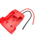 Red secure wire adapter from Dope 18V Battery Conversion Kit With Secure Wire Adapter For Power Wheels And Robotics DIY Projects