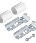 20 Sets T Pipe Clamp Fittings For Half Inch EMT Conduit With PE Adapter Shims Bolts And Nuts Included Electrogalvanized Low Carbon Steel Silver Finish For Fast No Fuss Installations
