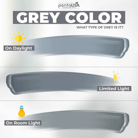 Tile Grout Repair Kit With Premixed Acrylic Sanded Grout For Bathrooms, Showers, And Kitchens, Gray color in different lighting