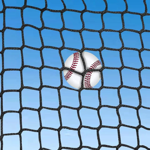 Baseball Batting Cage Net Only For Pro Garage Softball Training With Side Entrance UV Stabilized Four Millimeter Polyester Knotless Mesh