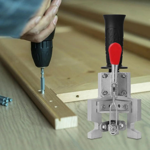 Woodworking Locating Clamp 90 Degree Corner Clamp Fixing Clip For Precise Workholding And Quick Release Jigs with aluminum body on table