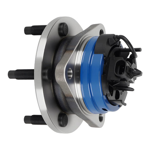 Front Wheel Bearing Hub Assembly Fits Chevy Malibu 2004 2012 Cobalt 2008 2010 HHR 2008 2010 Pontiac G6 2005 2010 Saturn Aura 5 Lug With ABS Sensor Included 1 Pc, side view