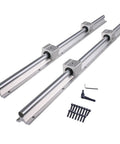 Beefed Up SBR12 Linear Rail Kit 1000mm With 2 Rails And 4 Carriage Blocks Includes SBR12UU Carriages For DIY CNC Routers Lathes Mills And Automated Machines Rock Solid Guide System For Precision, two 1000mm aluminum rails with carriages and screws