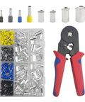 All In One Wire Ferrule Kit With Crimp Terminals And Self Adjustable Ratchet Tool, 440 Pcs, 8 Sizes From AWG16 To AWG2 Zero displayed.