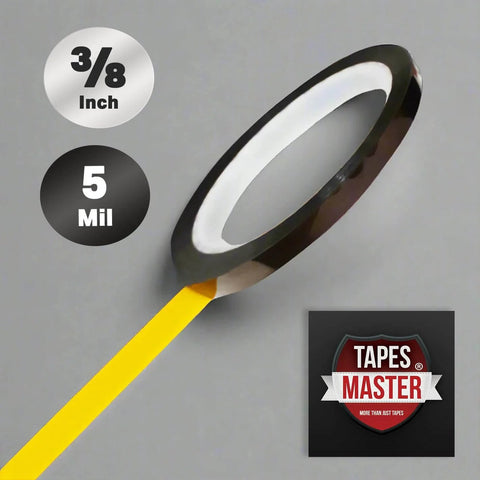 Three Eighths Inch By Thirty Six Yards Five Mil Kapton Tape Polyimide High Temperature Heat Resistant