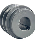 Double Groove V Belt Pulley 2.25 Inch Outside Diameter Cast Iron Sheave For A AX 3L 4L V Belts 7/8 Bore 2AK2278