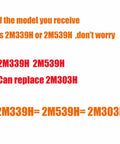 Drop In Microwave Magnetron Replacement 2M303H for Toshiba ovens text illustration showing compatibility notes