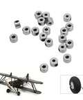Durable Stainless Steel Landing Gear Stopper Wheel Collar Kit 20Pcs Set 2.1mm Shaft Fit For RC Planes And Model Aircraft