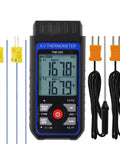 Four Channel K Type Digital Thermometer With Four Thermocouples Bead Type Probes, From Minus 328 Up To 2501 Fahrenheit Range