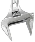 Close-up of jaw opening on Pocket Size Adjustable Wrench With Grip, 7.28 Inch Short Handle, 53mm Jaw Opening, Lightweight 14.04oz