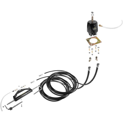 150HP Hydraulic Outboard Steering Kit For Boats Marine System With Single Station Use Single Engine Built In Two Way Lock Cylinder Pump