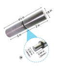 SRNETKJ 4-pack weld-on bullet hinges; heavy-duty steel, 1/2 in pin, ball-bearing hinges for swing doors (front view).