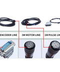 High Precision 220V AC Servo Motor With 4Nm Torque At 2500 RPM 1KW Single Phase Drive Permanent Magnet AASD 20A matched cables