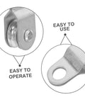 Swivel Rope Pulley Set 12 Pack For 6mm Rope Cable Pulley Wheels For Lifting And Towing Industrial Load Blocks For Material Handling Heavy Duty Wire Guide Wheel For Outdoor Use, aluminum-coated zinc close-up