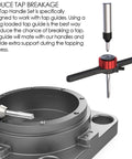 Tap Handle Set For Hand Tapping On Milling Machines With Tap Guide Compatibility And Low Profile Design in use