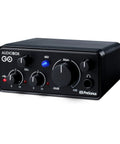 Ultra-Compact USB-C Audio Interface For Home And On-The-Go Music Production with Studio One Prime DAW, front view, black