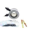 Heavy Duty Hydraulic Throwout Bearing And Hose Installation Kit For Chevy Gm Three Four Speed Manuals with stainless washers and bolts.