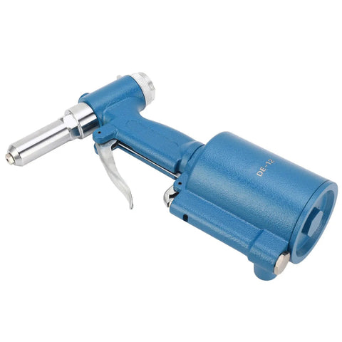 Heavy Duty Automated Pneumatic Rivet Kit With Air Hydraulic System For Fast One Step Riveting On Industrial Assembly Jobs And Auto Repair Shops That Actually Deliver Reliable Tight Locks Every Single Time, blue metal tool