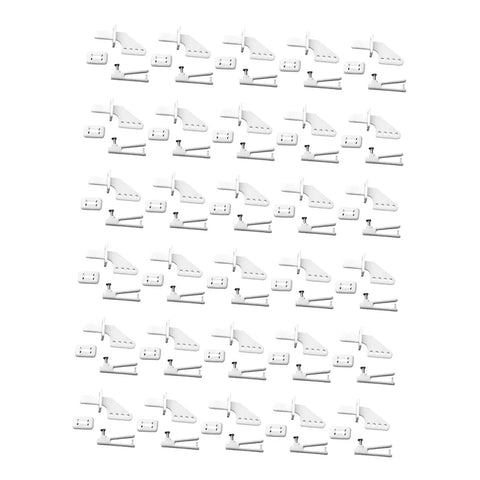 30 Pieces RC Aircraft Control Sets 8.1 Cm For DIY Fixed Wing Planes Repair With Screws Compact Electric Plane Accessories Kit