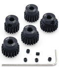 5 Piece 48P Pinion Gear Set 17T 18T 19T 20T 21T For 3.175mm Shafts With Hex Key Beef Up Your 1 10 Scale RC Cars Traxxas HSP Arrma HPI Axial Tamiya Losi Brushless Motors