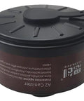 Organic Vapors Canister For 40mm Gas Masks RD40 Compatible Respirator Filter with universal 40mm thread, side view.