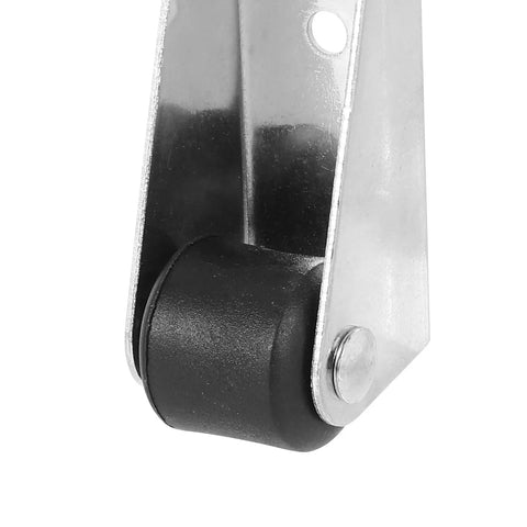 Close-up of Top Notch 4 Piece Sliding Door Rollers With Slippery Smooth Track Pulleys For Wardrobe And Closet Sets.