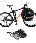 Mounted Front Derailleur Clamp On Three Speed For Mountain And Road Bikes With Top Or Bottom Routing Adjustable 31 8Mm To 34 9Mm