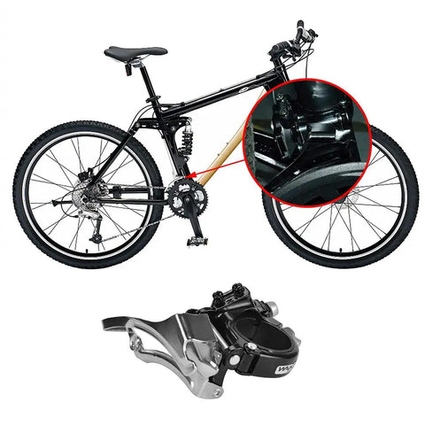 Mounted Front Derailleur Clamp On Three Speed For Mountain And Road Bikes With Top Or Bottom Routing Adjustable 31 8Mm To 34 9Mm