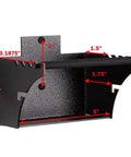 Universal Gun Magazine Storage Wall Mount Rack for AR10 AR15 AK47 SKS M4 and Pistol Magazines dimensions diagram