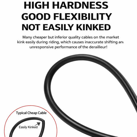 6.6Ft Bicycle Hydraulic Disc Brake Hose With Connection Insert For Guide R RS G2, loop detail showing flexibility