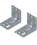 21 Inch Undermount Drawer Slides With Soft Close Action, Full Extension Cabinet Runners For Wood Drawers, steel hardware brackets close-up.