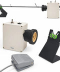 Rod Dryer For Rod Building And Epoxy Drying Wrapping And Winding, DIY Fishing Rod Tool Kit with rubber chuck and pedal.