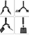 Heavy Duty Weathervane Roof Mount with Adjustable Bracket and Set Screws in various angles and positions.